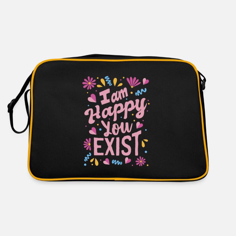 Je suis content que tu existes Sac Retro