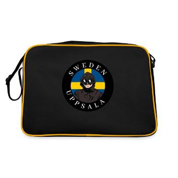 Uppsala Sweden - Retro Bag - black/gold - Back