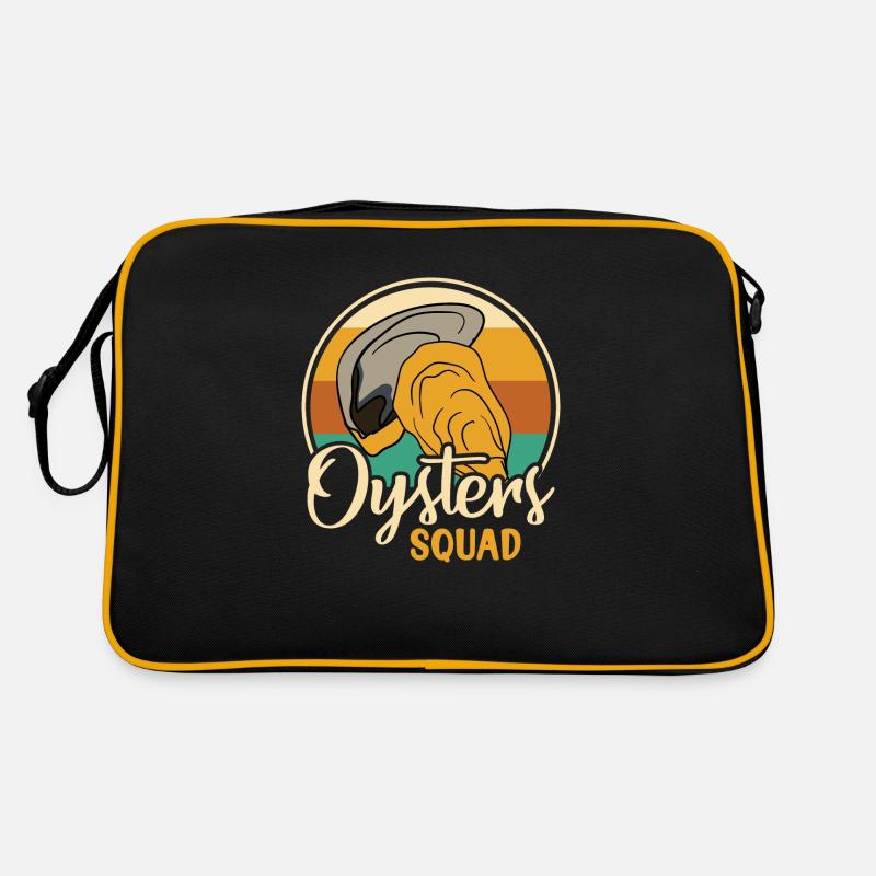 Oysters Squad Meeresfrüchte Meerestiere Exotisches Retro Tasche