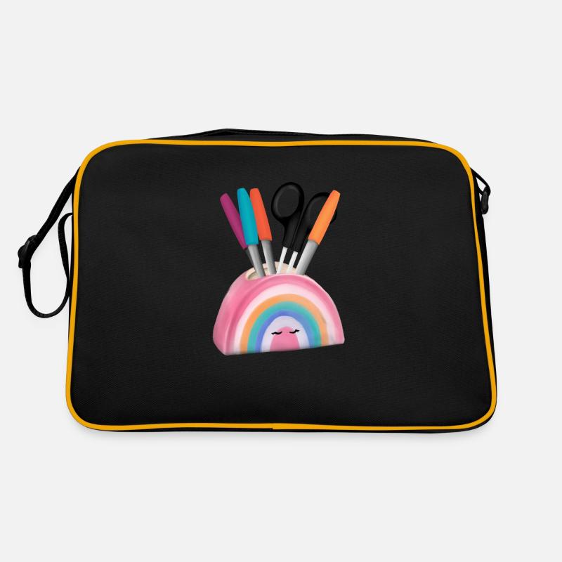 Rainbow Pencil Box Retro Bag