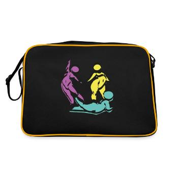Rubens Fille - Sac Retro - noir/or - Dos