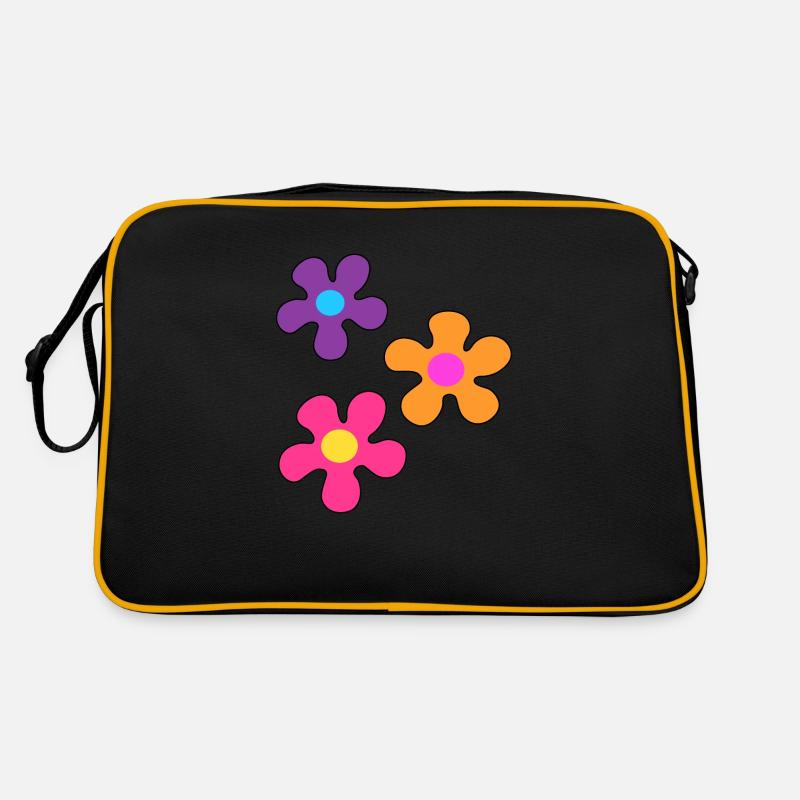 Hippie-Blumen Retro Tasche