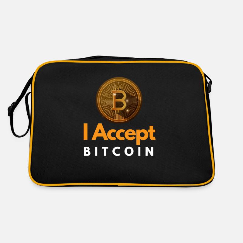 I Accept Bitcoin Retro Bag