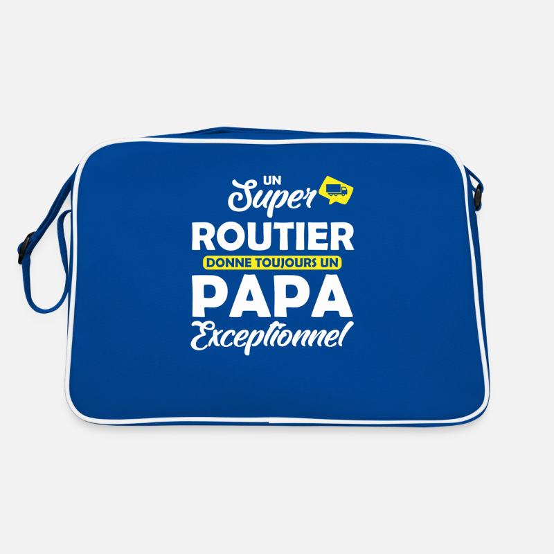 super routier - papa exceptionnel Sac Retro