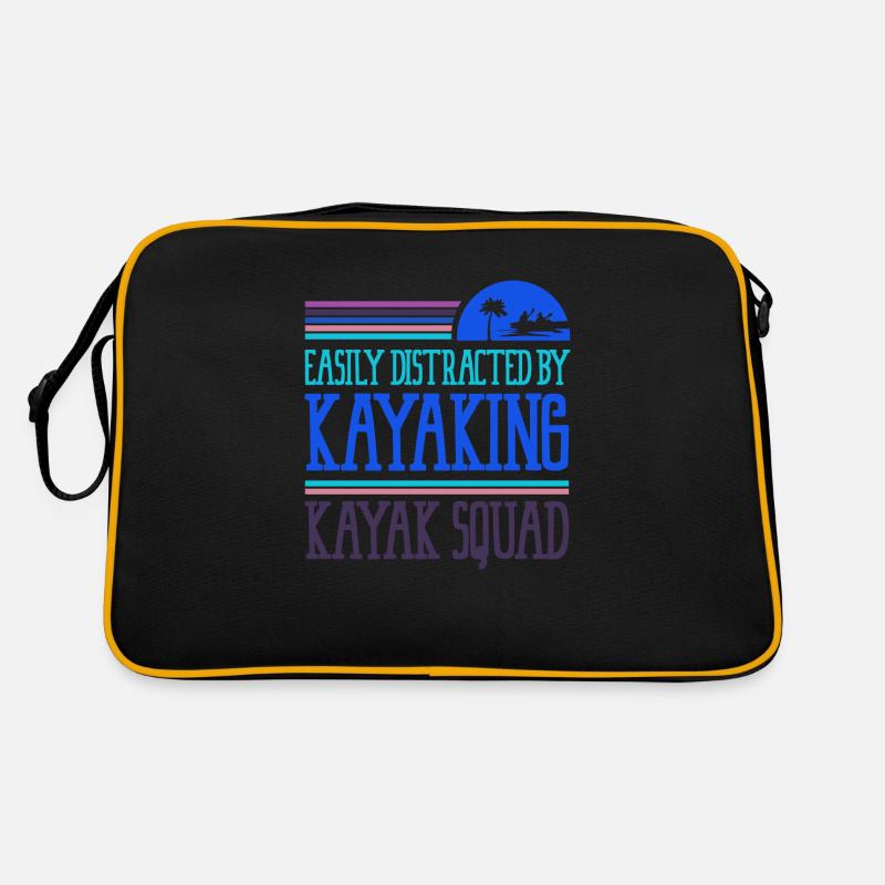 Distrait par le kayak, le canoë en eau vive Sac Retro