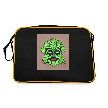 The Green Man - Retro Bag - black/gold - Back
