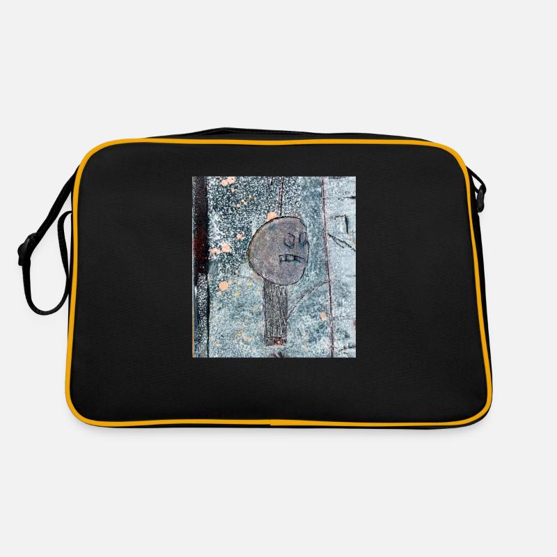 Grumpy - Retro Tasche - Schwarz/Gold