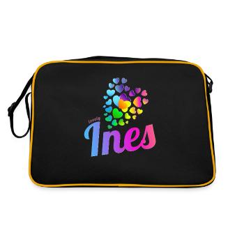 Ine's birthday - Retro Bag - black/gold - Back