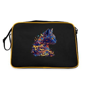 Vector kittens as beautiful eye-catching artwork - Retro Bag - black/gold - Back