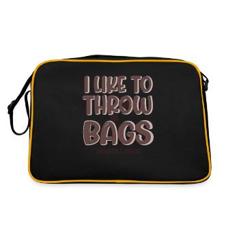 Throwing Bags Ironic Quote Cornhole Player - Retro Bag - black/gold - Back