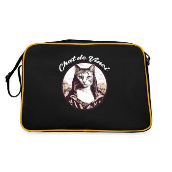 Chat de Vinci - Sac Retro - noir/or - Dos