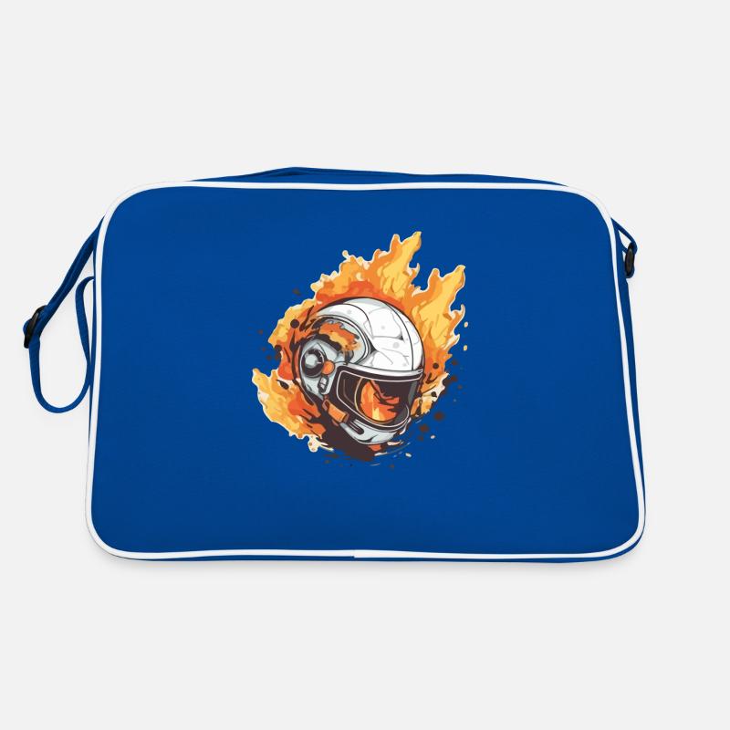Casque en feu Sac Retro