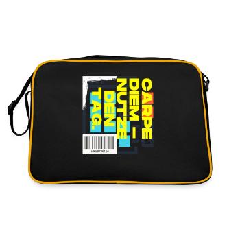 Carpe Diem Seize the day - Retro Bag - black/gold - Back