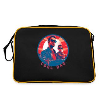 Cool Dad - Retro Tasche - Schwarz/Gold - Hinten