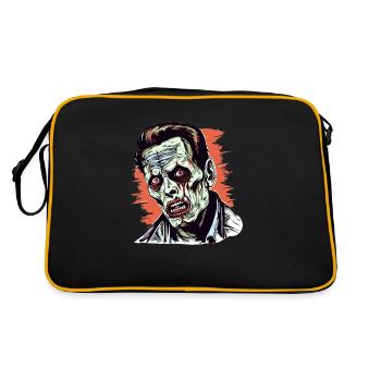 Illustration de personnages de films d’horreur des années 60 - Sac Retro - noir/or - Dos