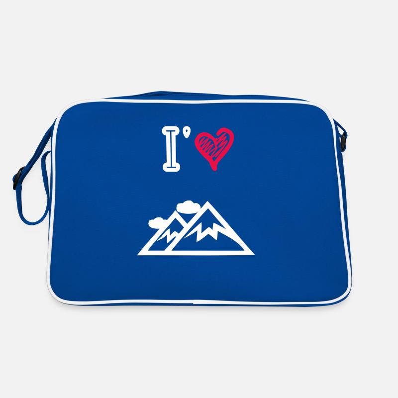 I love the mountains Retro Bag
