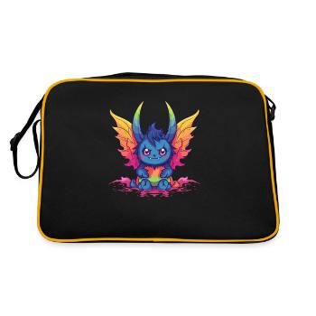 Démon du mois de la fierté - Sac Retro - noir/or - Dos