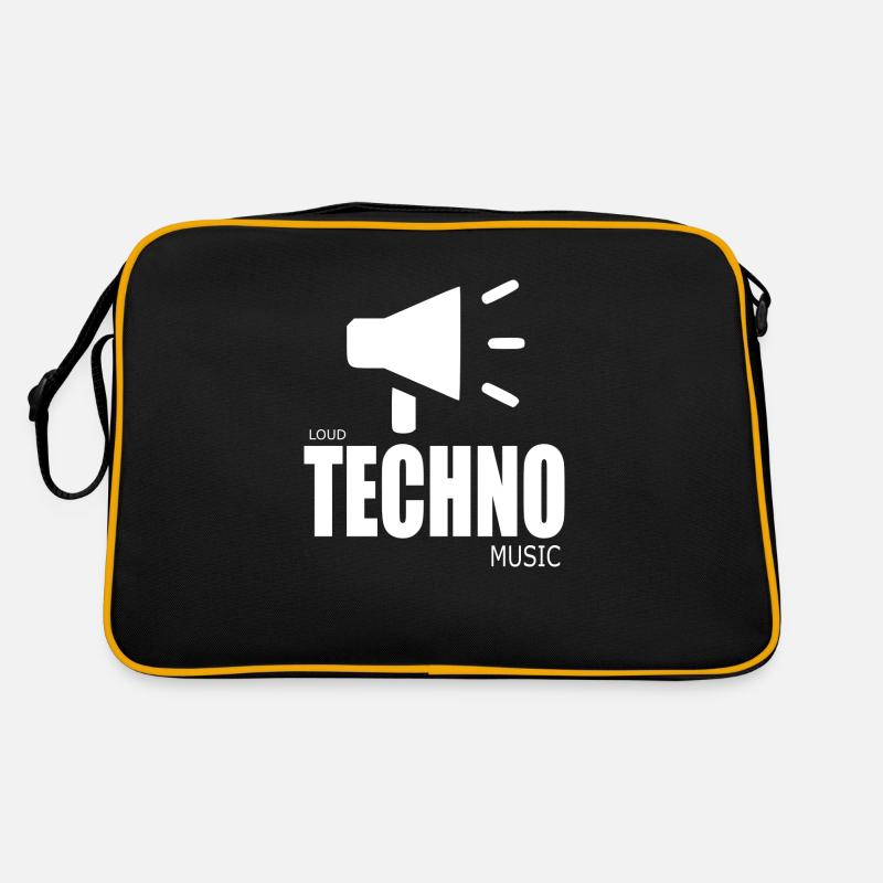 Laute Techno-Musik Retro Tasche