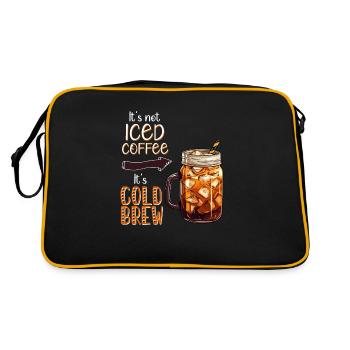 It's not Iced Coffee, It's Cold Brew - Retro Bag - black/gold - Back