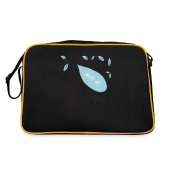 Tiere - Retro Tasche - Schwarz/Gold - Hinten