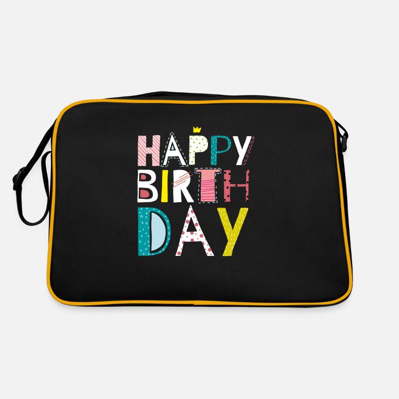 Geburtstag Retro Tasche