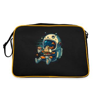 Cute astronaut - Retro Bag - black/gold - Back