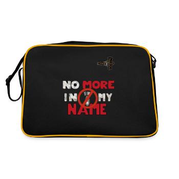 no more in my name controversy - Retro Bag - black/gold - Back