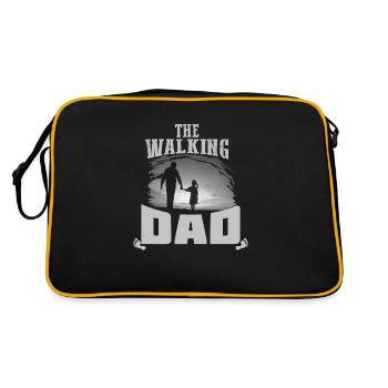 Walking dad shirt2 - Retro Bag - black/gold - Back