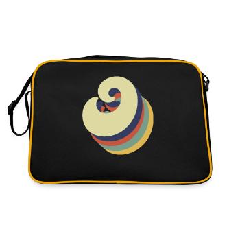 Lettre o rétro - Sac Retro - noir/or - Dos