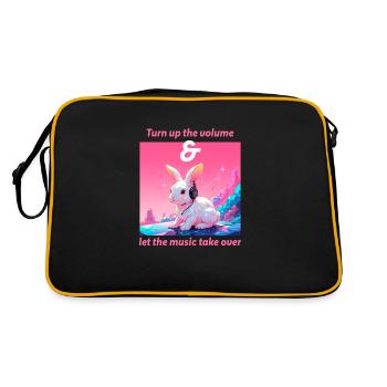 Turn up the volume - Retro Bag - black/gold - Back