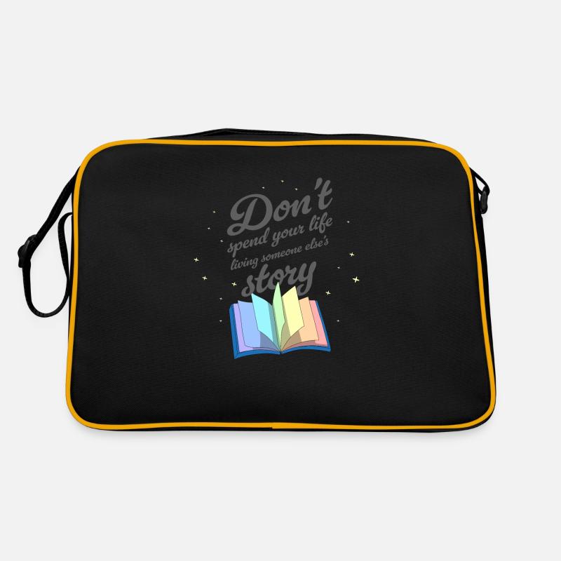 Write Your Own Story - Retro Bag - black/gold