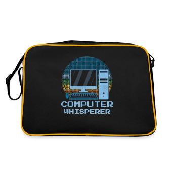 Computer Whisperer Computer Tech Support - Retro Bag - black/gold - Back