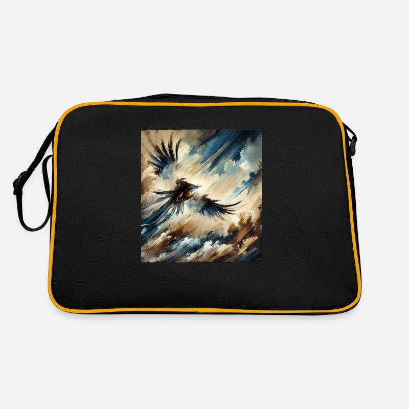 Abstract Eagle Flying Retro Bag