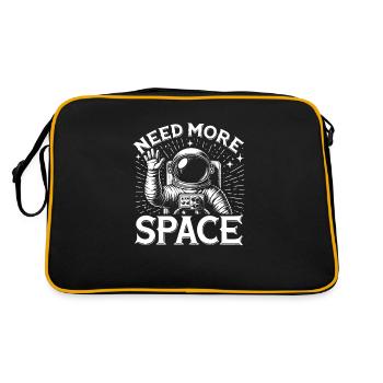 J'ai besoin de plus d'espace et de vagues d'astronautes - Sac Retro - noir/or - Dos