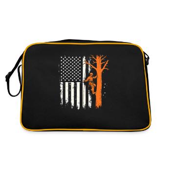Drapeau Arboriculteur - Cadeau Unique - Retro Tasche - Schwarz/Gold - Hinten