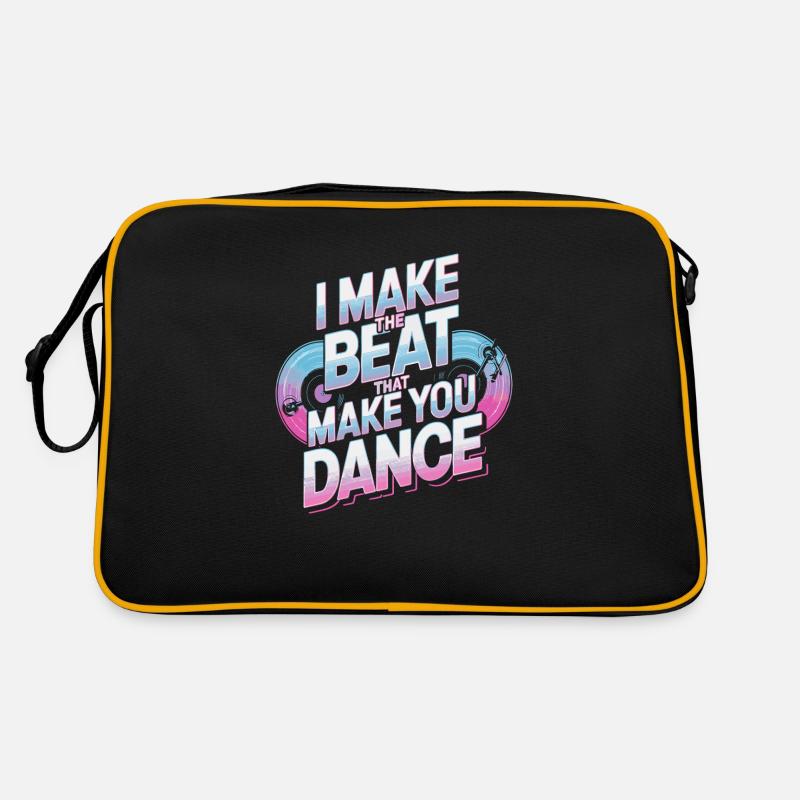 ICH MACHE DEN BEAT, DER DICH ZUM TANZEN BRINGT Retro Tasche