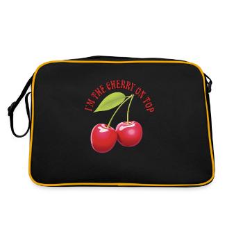I'm the Cherry on top - Retro Bag - black/gold - Back