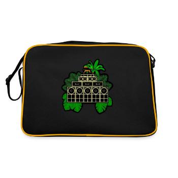 Sound system in the bush - Retro Bag - black/gold - Back
