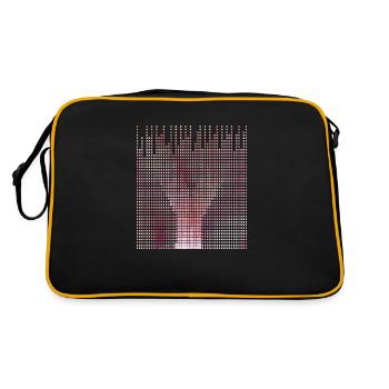 Letter Y, Name, der Buchstabe Y - Retro Tasche - Schwarz/Gold - Hinten