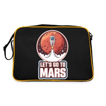 Mars Planète Planète Système Solaire - Sac Retro - noir/or - Dos