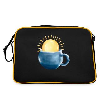 Sun in the cup - Retro Bag - black/gold - Back