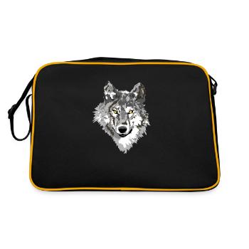 Loup noir - Sac Retro - noir/or - Dos