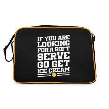 Looking For A Soft Serve Pickleball Icecream - Retro Bag - black/gold - Back