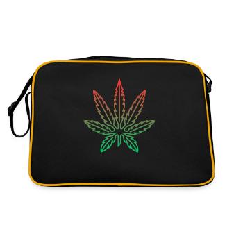 Hemp - Retro Bag - black/gold - Back