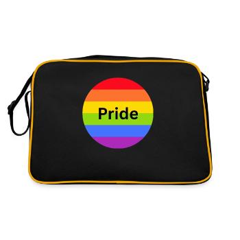 Drapeau de la fierté - Sac Retro - noir/or - Dos