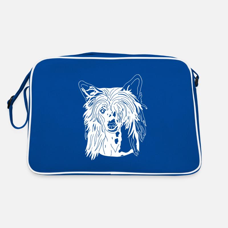 Chinesischer Schopfhund Retro Tasche