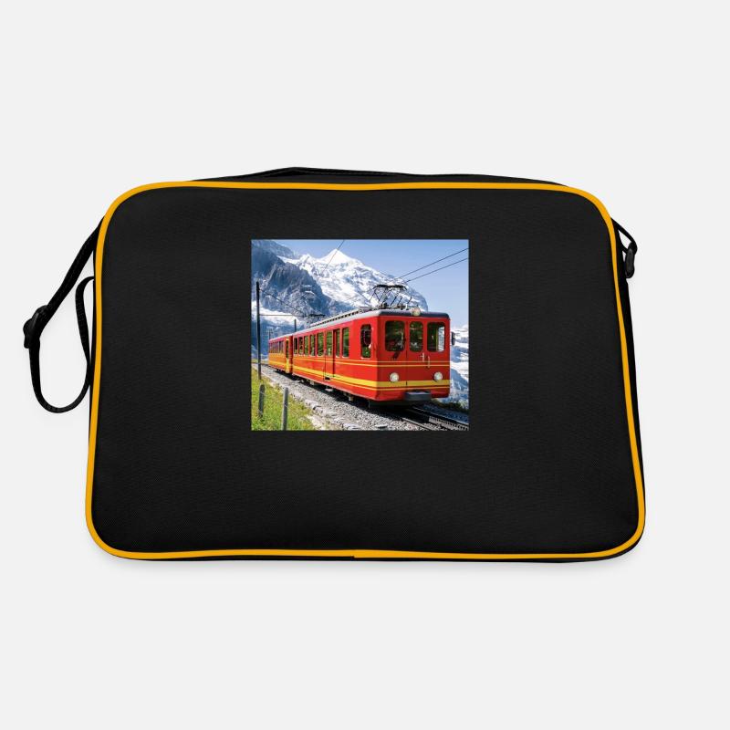 Jungfraujoch - Retro Bag - black/gold