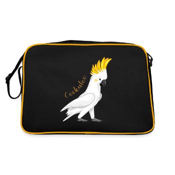 cacatoès - Sac Retro - noir/or - Dos