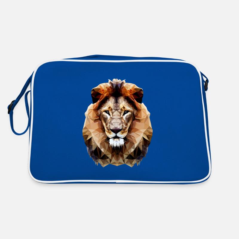 Modern polygon lion Retro Bag