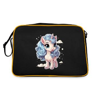 licorne douce - Licorne douce - licorne - Sac Retro - noir/or - Dos